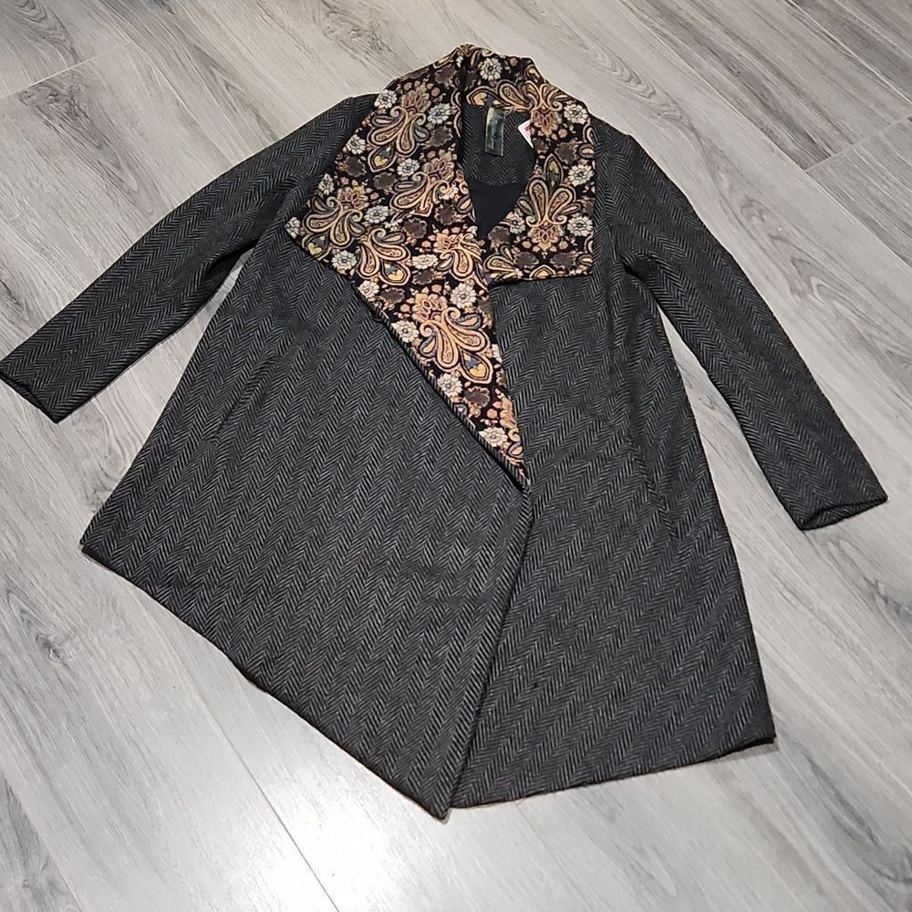 EUC Tapestry Collar Aratta Silent Journey Jacket
